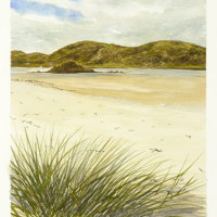 Outer Hebrides watercolour
